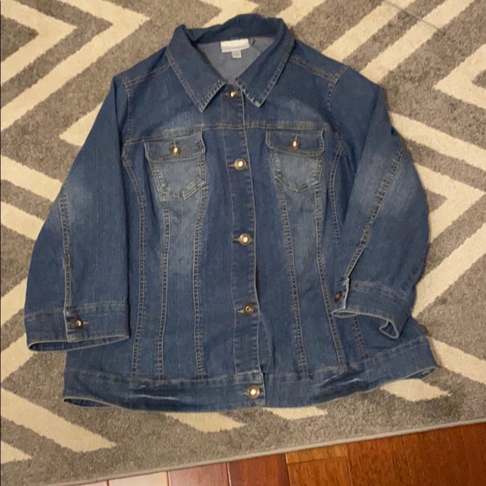 Dress barn jean jacket 14/16